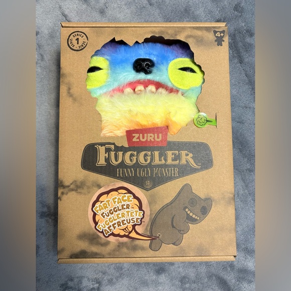 BNIB Zuru Fuggler Fart Face Fuggler - Wide Eyed Weirdo - 9” Plush - Picture 3 of 8